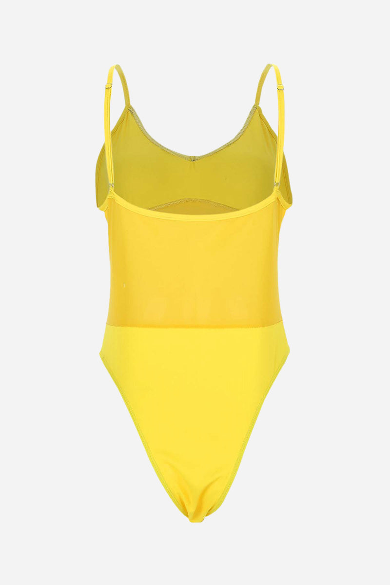 Mesh Tan-Through One Piece Swimsuit