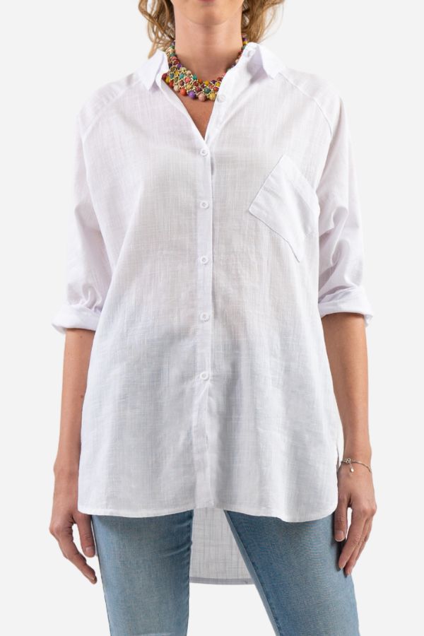 Oversized Linen Shirt