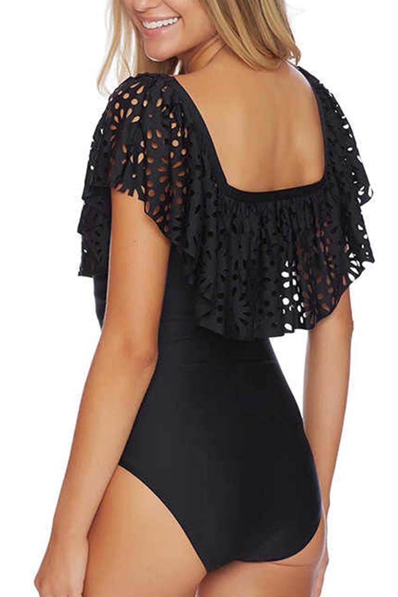 Off The Shoulder Lacework Swimsuit