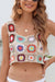 Short-Cropped Vest Crochet Top Clothing